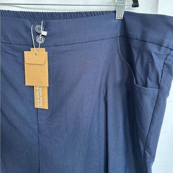 Bloomchic Wide Leg Cropped Pants Navy - Picture 4 of 7